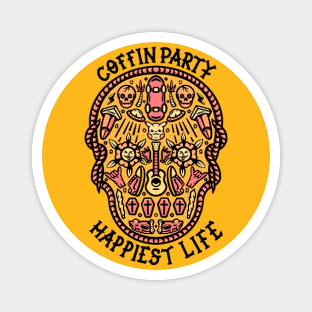 Coffin Party Magnet by summer.bluess